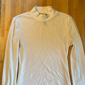 SHEIN mock turtleneck, long sleeve, white, XS